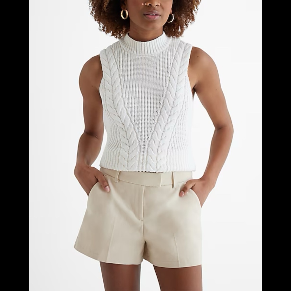Express Editor Mid Rise Tailored Shorts - Picture 5 of 6